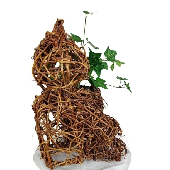 Vintage Teddy Bear honey pot planter Ivy topiary - Picture 6 of 14